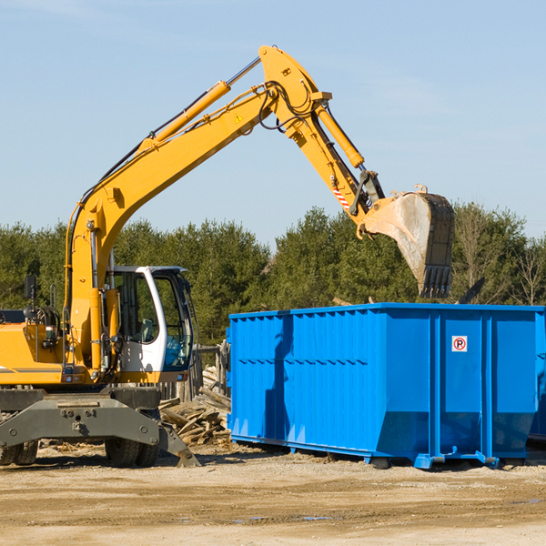 what happens if the residential dumpster is damaged or stolen during rental in Clarks